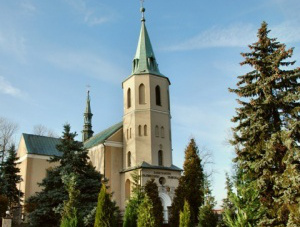 Wieża Kościóła Najświętszego Zbawiciela w Przegini, na której miał swoje stanowisko snajper niemiecki